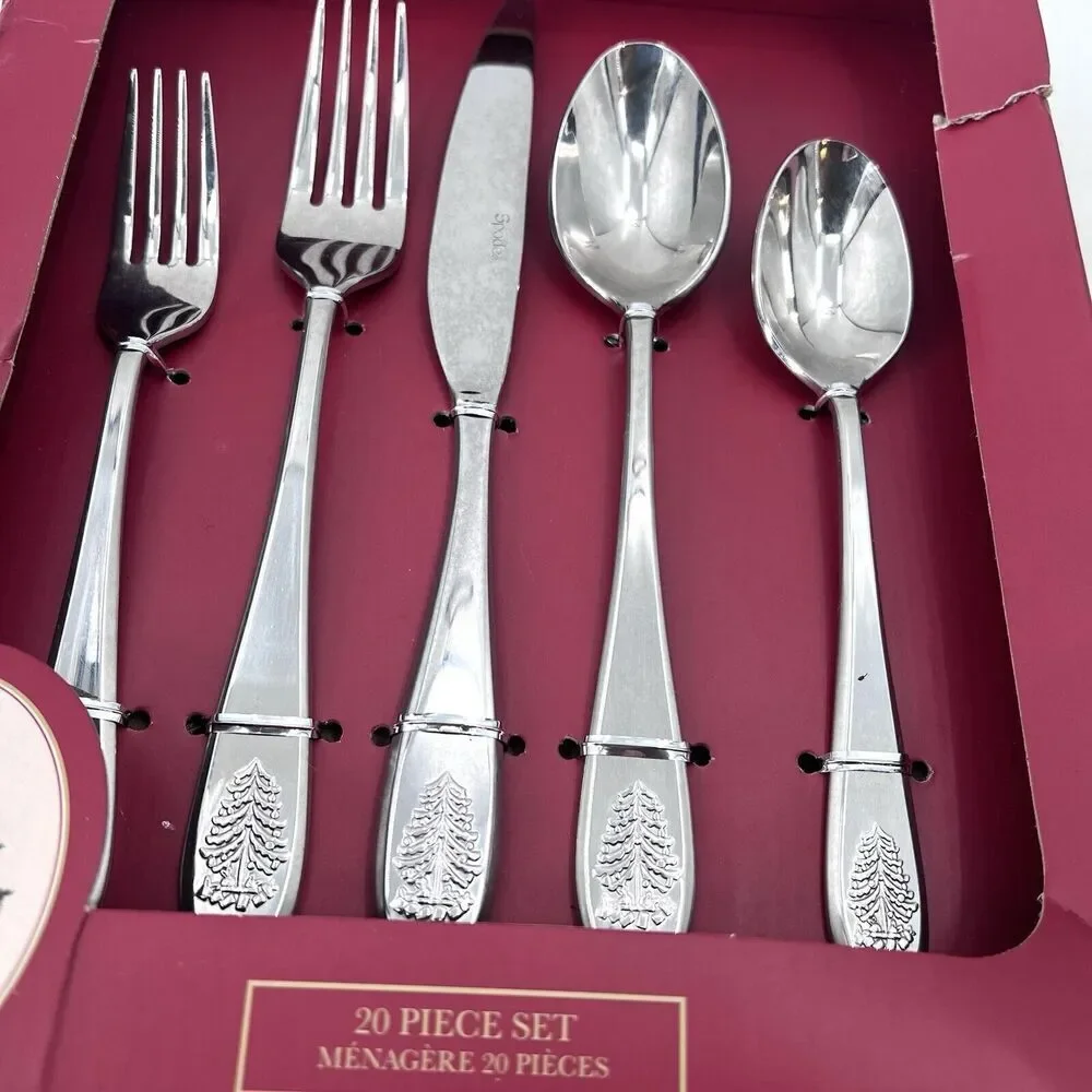 Spode CHRISTMAS TREE 20 Piece Flatware Set - Service for 4